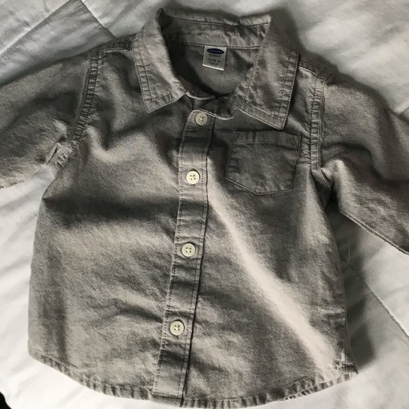 Gray Baby Collared Shirt - Picture 2 of 3